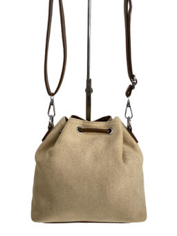 Женская сумка из искусственной замши, цвет бежевый - Greta фото 2