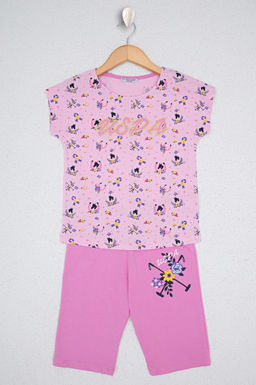 K_z _ocuk Toz Pembe Pijama Tak_m_