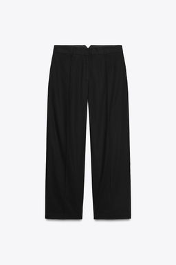 POPLIN TROUSERS WITH PLEATS - Zara фото 16