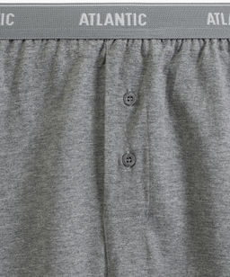 ATLANTIC 2RMX-001 Трусы боксеры - набор (2 шт.) серый меланж + морской  фото 3
