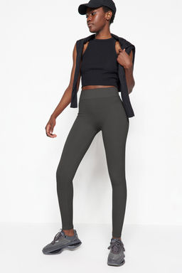 TRENDYOLMILLA Siyah Seamless/Dikissiz Tam Boy Orme Spor Tayt TWOAW20TA0071  фото 2