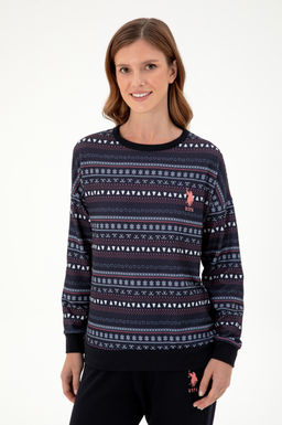 Женский темно-синий пижамный комплект Неожиданная скидка в корзине - U.s. polo assn фото 3