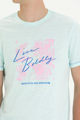 U. S. Polo Assn Мужская футболка водно-зеленого цвета - U.s. polo assn фото 14