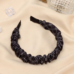 Цена за 2 шт. Ободок для волос «Браун», стиль, 2.5 см, чёрный