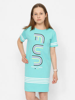 CRB wear/CSJG 63586-38-378 Платье для девочки,ментоловый/Ex.Cherubino