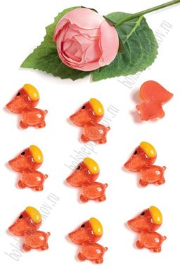 Кабошон "Щенок" (50 шт) SF-5720, красный