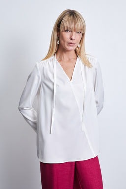 Блуза 156851 (молочный)