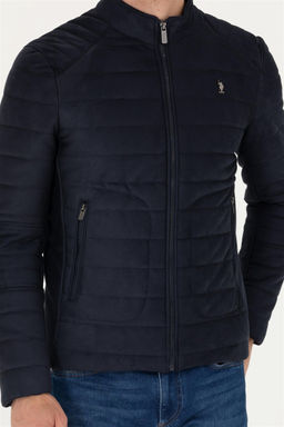 U. S. Polo Assn / Мужская темно-синяя кожаная куртка - U.s. polo assn фото 6