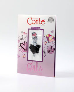CONTE Колготки из микрофибры с рисунком и декором PRETTY bianco - Conte elegant фото 5