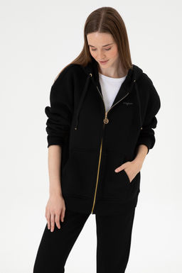Kad_n Siyah Sweatshirt Sepette S_rpriz _ndirim - U.s. polo assn фото 3
