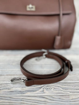 Женская кожаная сумка-портфель 8399-3 Кофе - Sergio valentini фото 8