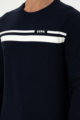 Мужской темно-синий свитшот - U.s. polo assn фото 7