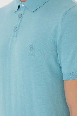 Erkek Slim Fit Polo Yaka Aqua Ti__rt - U.s. polo assn фото 7