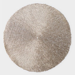 Набор салфеток сервировочных на стол Доляна Соломка, d=38 см, 4 шт, цвет золото  фото 4