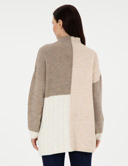 _ok Renkli Oversize Kazak