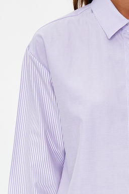 TRENDYOLMILLA Beyaz Loose Fit Pamuklu Dokuma Gomlek TWOAW20GO0107 фото 4