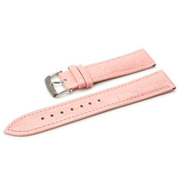 Ремешок для часов натуральная кожа розовый 22 мм C11-22pink