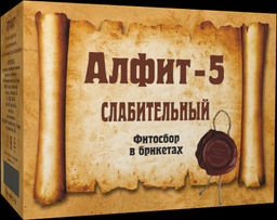 Фитосбор в брикетах Алфит - 5 Слабительный Алфит 1308
