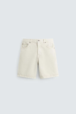 REGULAR FIT DENIM BERMUDA SHORTS - Zara фото 7
