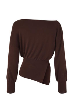 K?rm?z? Merserize Gorunumlu Kay?k Yaka Y?rtmac Detayl? Triko Kazak TWOAW26KZ00086 - Trendyolmilla фото 8