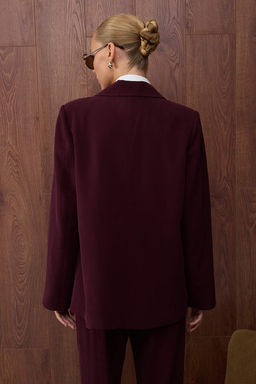 Ozel Koleksiyon Murdum Cizgili Astarl? Normal Kal?p Yumusak Kumas Blazer Ceket TWOAW26BC00057 - Trendyolmilla фото 4