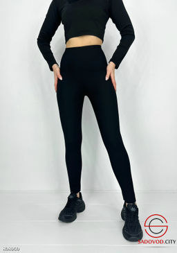 Лосины в рубчик с корсетом