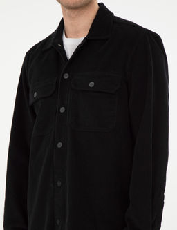 Siyah Klasik Yaka _ift Cepli Oversize G_mlek Ceket