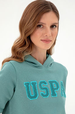 Женский мятный базовый свитшот - U.s. polo assn фото 2