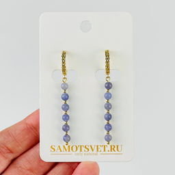 Серьги из Танзанита