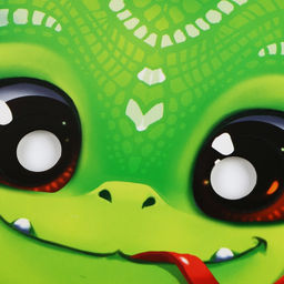 Цена за 10 шт. Маска карнавальная светящаяся в темноте «Змея», 25.8×15.6 см