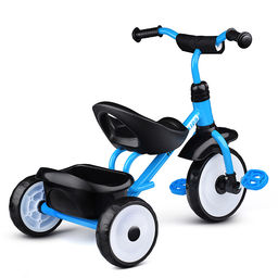 Велосипед трехколесный Rocket, колеса EVA 9"/7",  цвет голубой