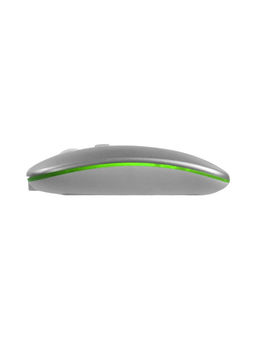Мышь MB-2.4 беспроводная, оптическая, подсветка, 800-1600 dpi, USB, Bluetooth, серебристая