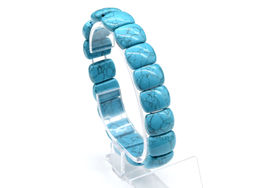 Браслет сегмент 15*10мм из бирюзы (имитация)