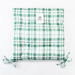 Подушка на стул «Этель» Eucalyptus, 42×42 см, белая