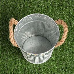 Декоративное кашпо «Ведёрко Фрейя», 2.2 л, 16×14×12 см, металлическое