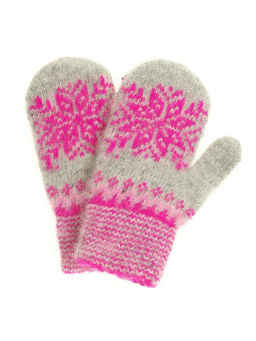Варежки детские "Снежинка" 3 цвета 0608-42