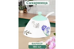 Сахарница 180 мл 9,5*9,5*8 см Ботанический атлас с ложкой - Elan gallery фото 14