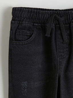 Beli Lastikli Erkek ?ocuk Jean Pantolon