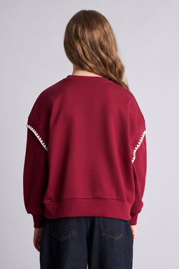 Relaxed Fit Bask_l_ Sweatshirt K_z _ocuk - Defacto фото 6