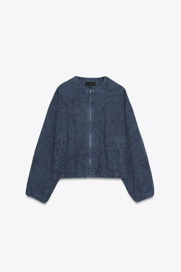 EMBROIDERED BOMBER JACKET - Zara фото 6