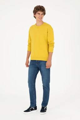 Мужской желтый базовый свитшот Неожиданная скидка в корзине - U.s. polo assn фото 4