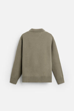 WOOL BLEND KNIT POLO SHIRT - Zara фото 9