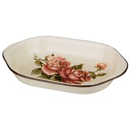 БЛЮДО-ШУБНИЦА КОРЕЙСКАЯ РОЗА 28*17.5*4.5 СМ