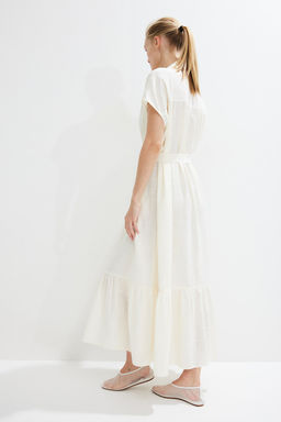 Vestido oversize con cinturon de anudar - H&m фото 4