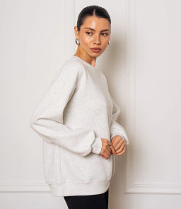 Свитшот #КТF003, светло-серый меланж - Dommod фото 2