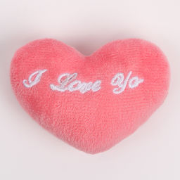 Мягкий магнит Я люблю тебя в виде сердца, 9 см, цвет розовый