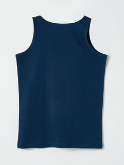 Bisiklet Yaka Bask?l? Erkek ?ocuk Atlet 2li - Waikiki фото 3