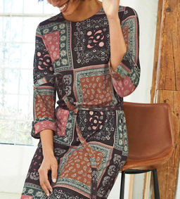 Платье, черно-розовое - Linea tesini фото 5