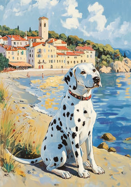 ФРЕЯ Пазл 1000 элемент. PZL-1000/84 Далматинец на море