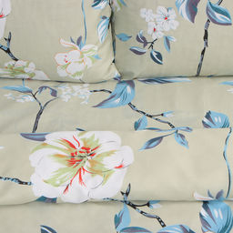 Постельное бельё 2 сп Экономь и Я Flower, 173х215см, 175х214см, 50х70см-2шт, микрофибра, 60г/м2  фото 2